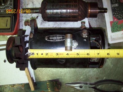 Delco Factory Rebuilt 72U, 6 volt 1950, 216 Chevy 