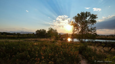 Sunset at Cottonwood Hallow