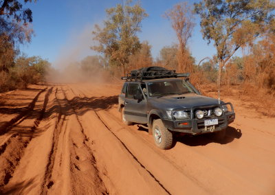 Bulldust north of Mt Dare like talcum powder.