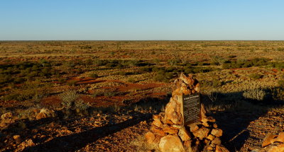 Plaque at the Twins, Madigan Line, NT
