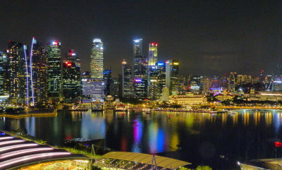 Singapore skyline from Marina Bay Sands Hotel