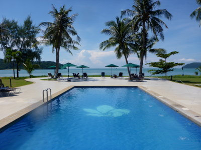 Pool at Frangipani Resort, Pantai Tengah