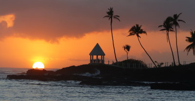 Sunset, Return to Paradise Resort, Gagifoolevao, Samoa