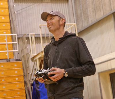 Justin looking happy with his pylon racer, IMG_0096.jpg