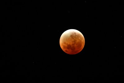 So called 'Super-Blood lunar eclipse' 02:44 hrs 1 Feb 2018 Huirangi Taranaki