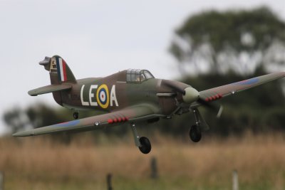 Grant Crenfeldt's Hurricane reaturns from a sortie with a shot up rudder, 0T8A6641.jpg