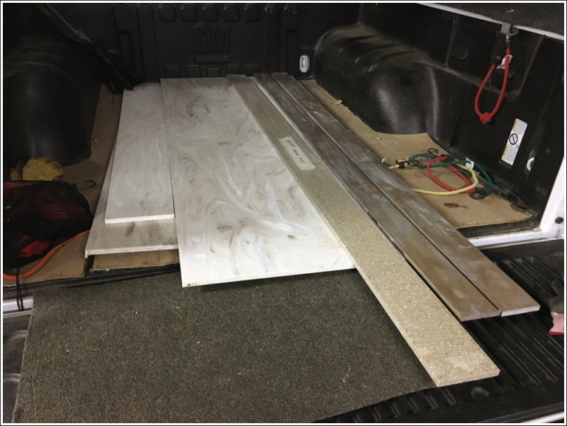 Solid Surface material for countertop project