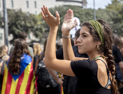 Demostration in Barcelona 