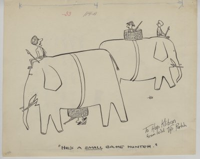 Original drawing inscribed to B. Kliban