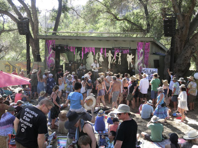  On their feet for Mark Adams & his Band