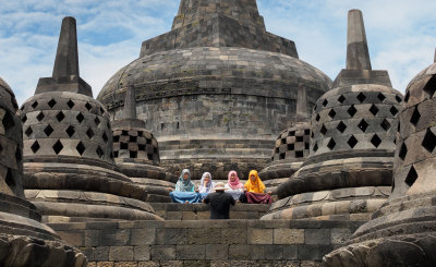 Photo Op at Borobudur