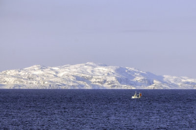 Crossing the Varangerfjord to Kirkenes