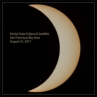 Partial Solar Eclipse & Satellite