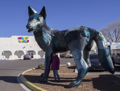 Meow Wolf Parking Lot.