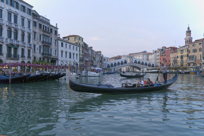 Grand Canal  with Rialto Bridge