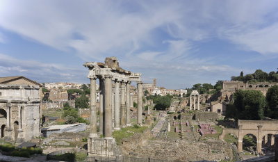 Forum, Viewed From Behind And Above