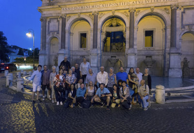 Tour Group After Dinner 