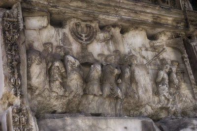 Titus Arch, Defeat of Israel  and Sacking Temple in Jerusalem