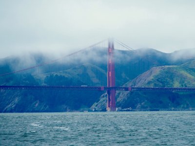 Golden Gate Bridge in Clouds
