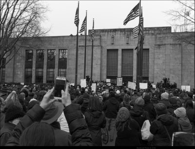 High Schoolers Walk-out, City Hall, Bellingham