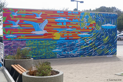 New mural at Cabrillo Aquarium