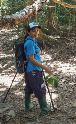 Rebeca, our local guide at Corcovado National Park