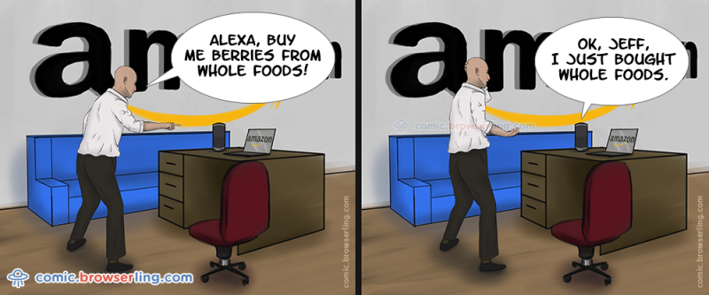 Alexa, buy Whole Foods - Webcomic about web developers, programmers and browsers