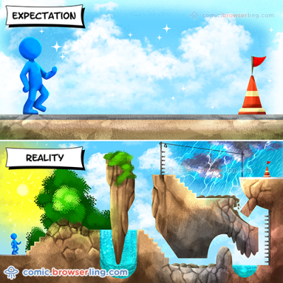 Expectation vs Reality - Jokes about programmers, web development, and web browsers