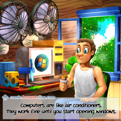 Air Conditioners - Jokes about programmers, web development, and web browsers