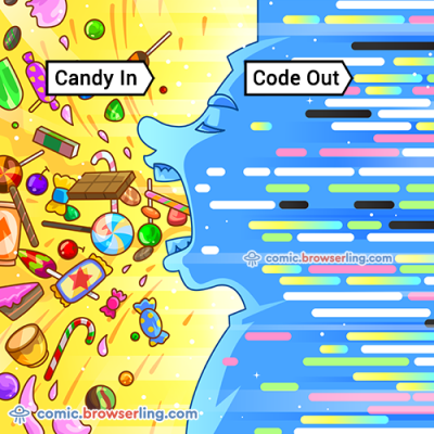 Candy - Jokes about programmers, web development, and web browsers