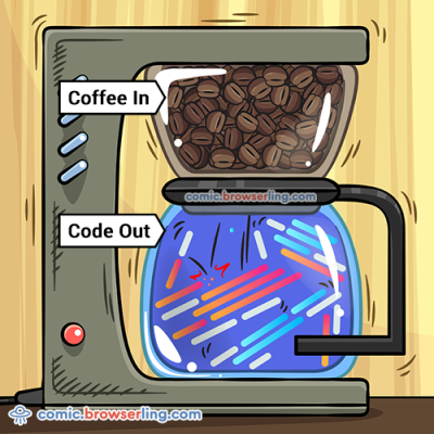 Coffee - Jokes about programmers, web development, and web browsers