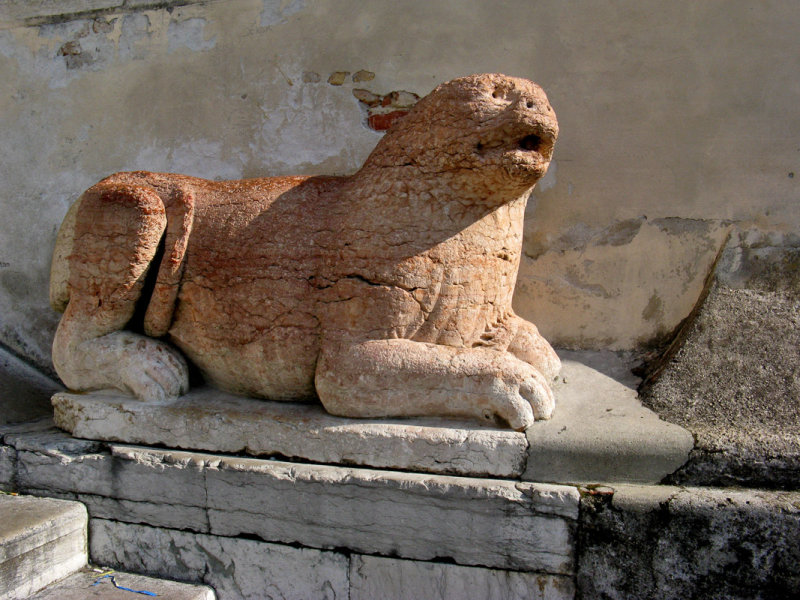 Red Marble Lion9085