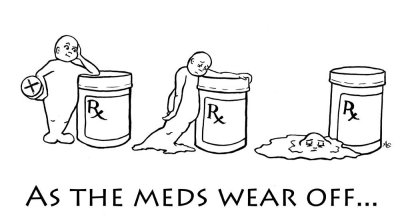 as the meds wear off