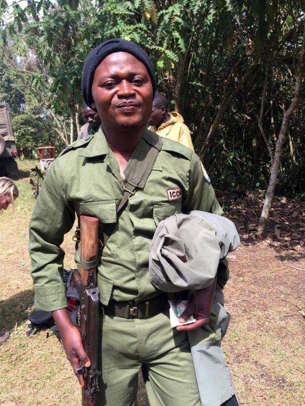 Our lead ranger, Benoit from Kisangani