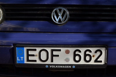 Lithuania License Plate (EU)