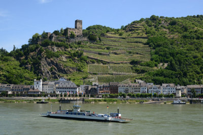 River Ferry crossing the Rhine at Kaub
