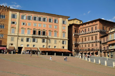 Piazza del Campo hosts the Palio di Siena twice a year