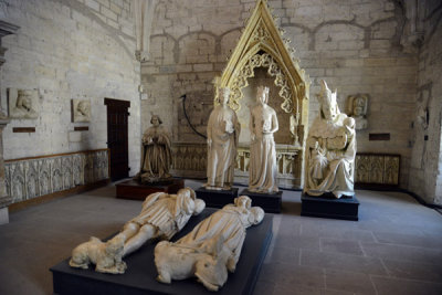 Stone effigies, North Sacristy, Palais des Papes