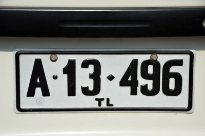 License plate of Timor-Leste