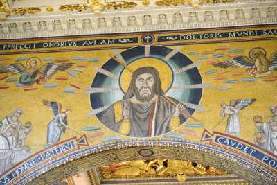 Mosaic of Christ from the 5th C. under Pope Leo the Great (440-461)