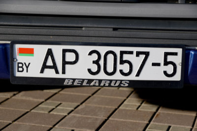 Belarus License Plate