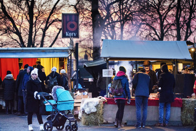 Christmas market in the Skansen