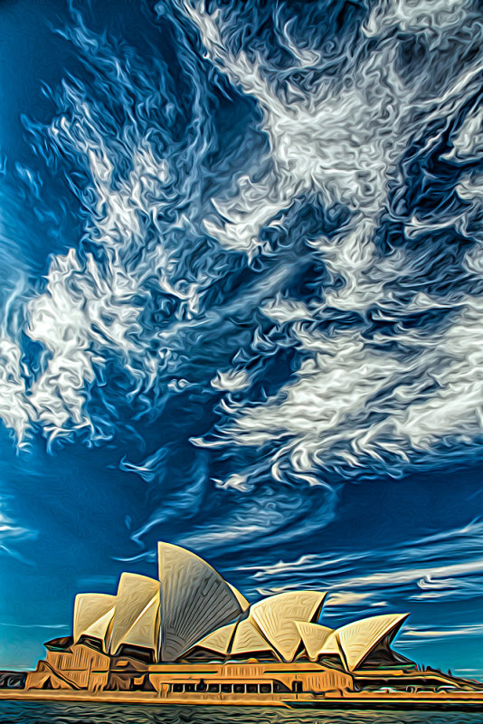 Sydney Opera House as digital art