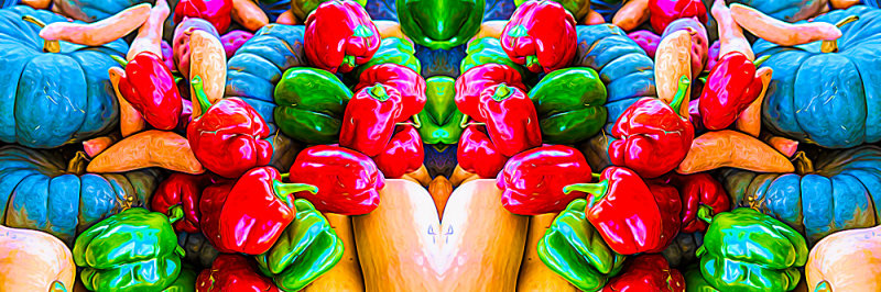 Vegetable splashback.
