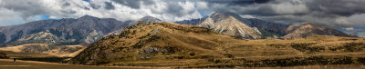 Mountains at Arthurs Pass panorama