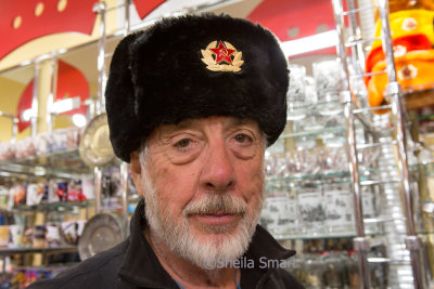 Fred in Russian hat 