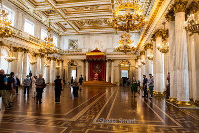 Throne room, St Petersburg, Russia 