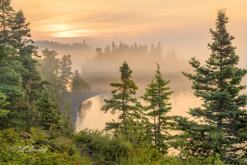 25.25 - Split Rock Lighthouse: Morning Fog Reflection