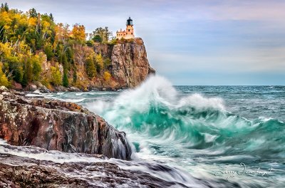 44.45 - Split Rock Lighthouse:  Storm Wave