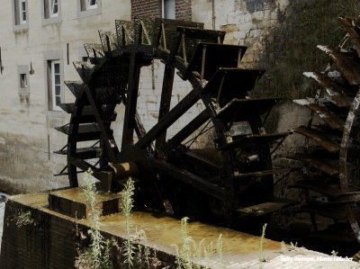 De watermolen bij Wijlre: het waterrad